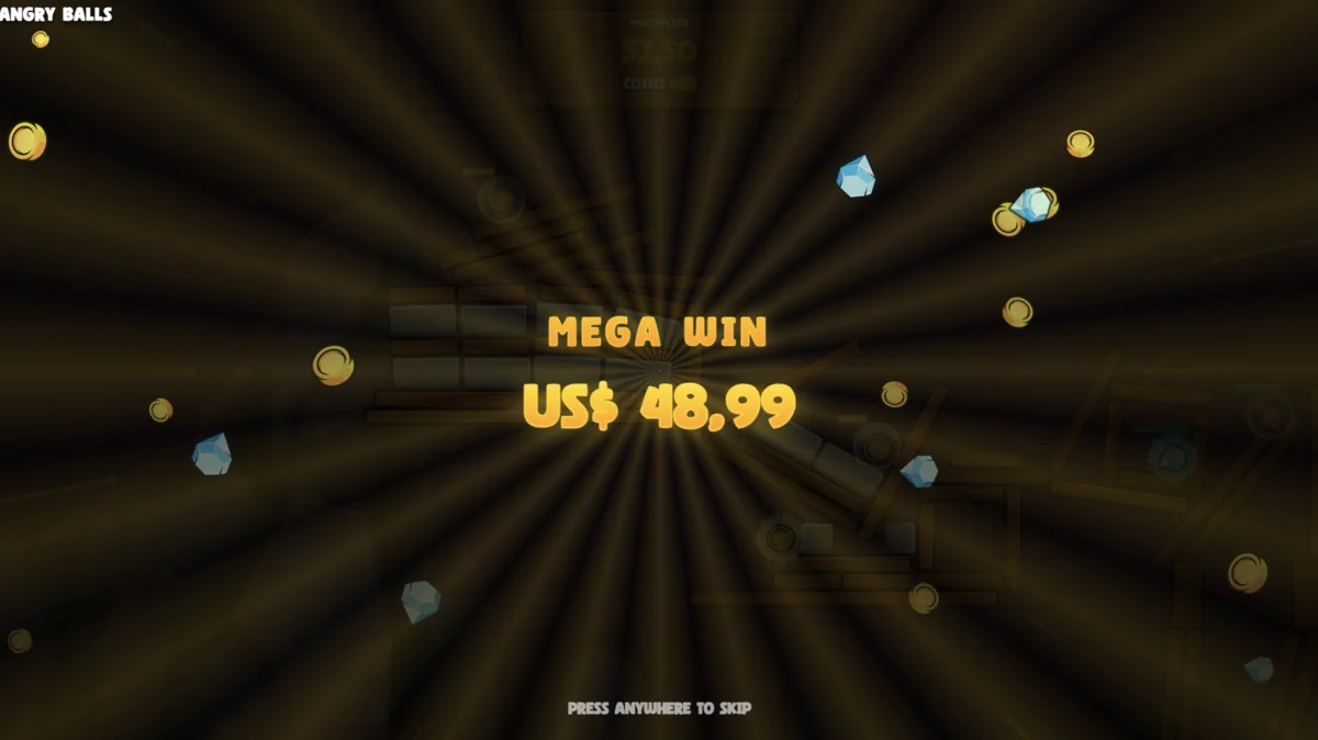 Mega Win в Енгри Боллс 